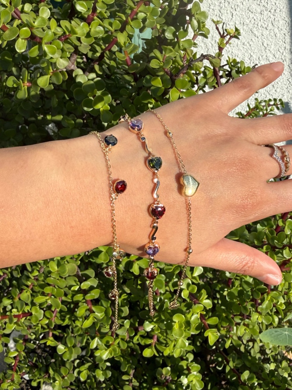 3 pcs Gold-Tone Bracelet Set